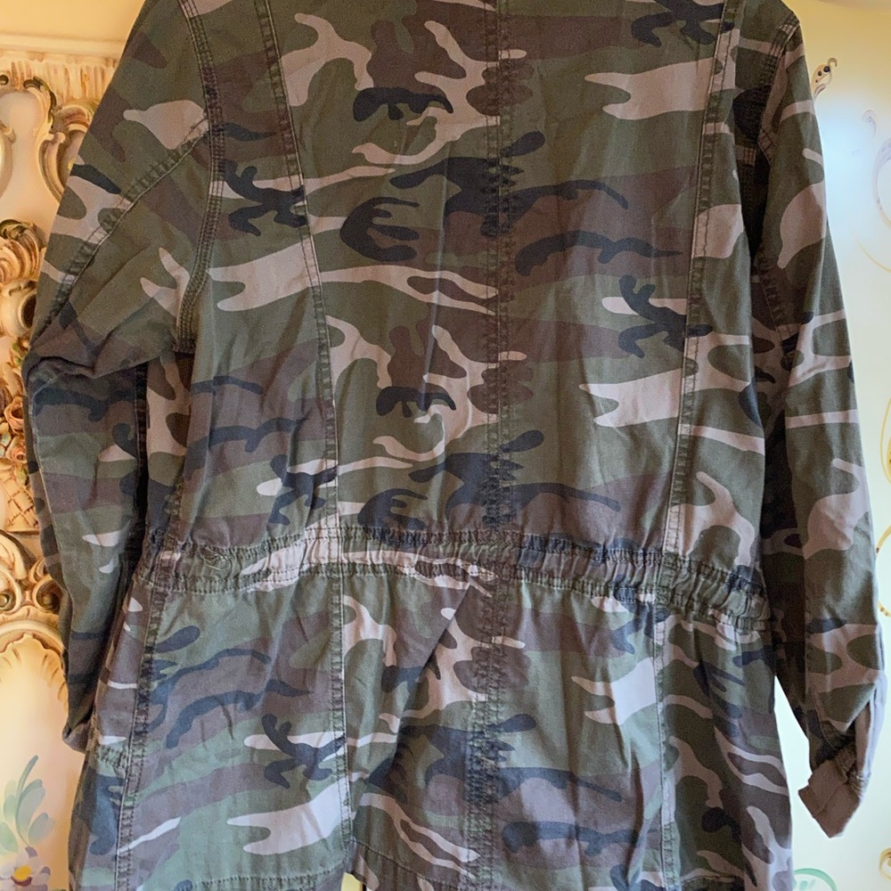 Camo Lightweight Green  Charlotte Russe Jacket No Lining I - Picture 7 of 12